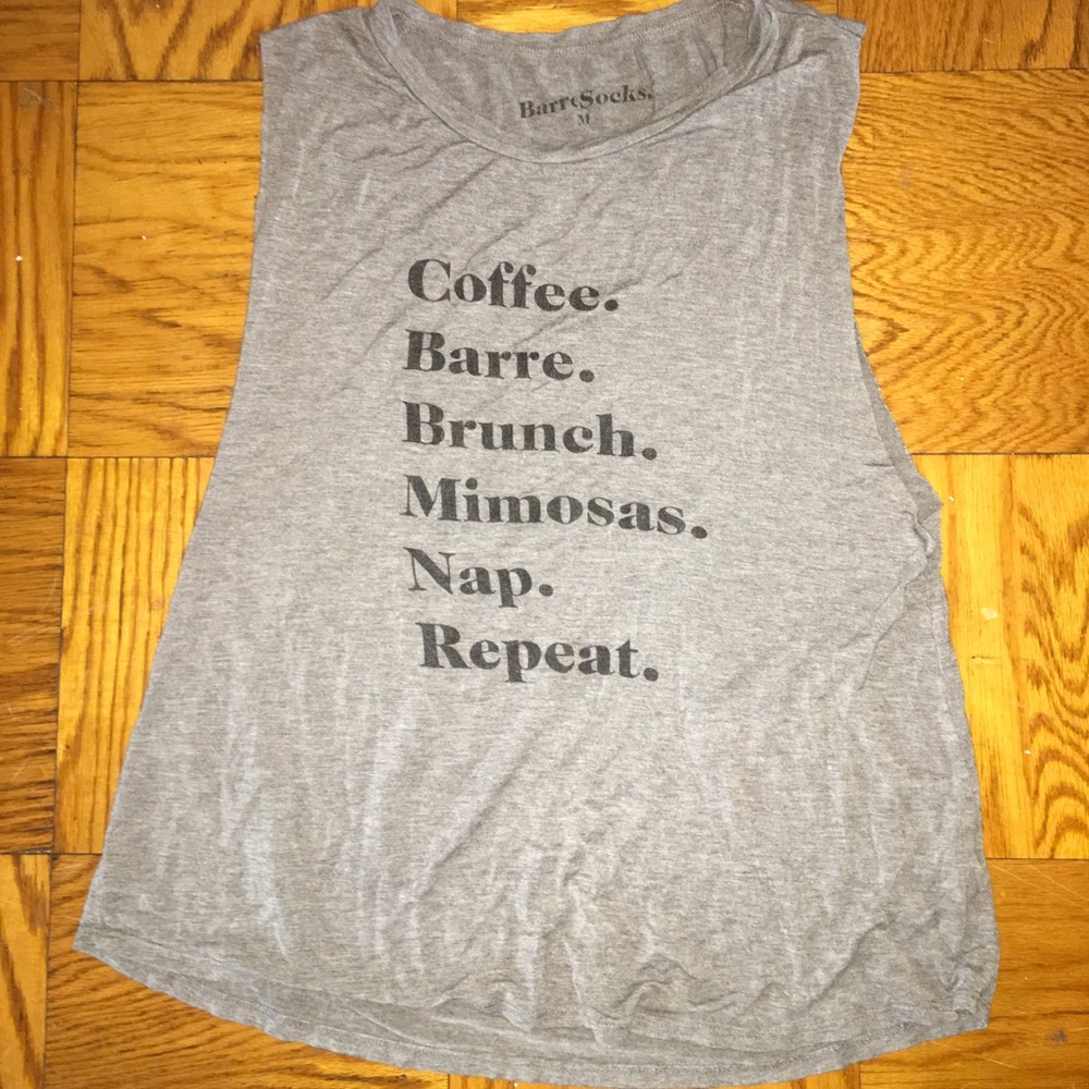 BarreSocks cotton conversation muscle tee